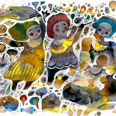 بداهه نوازی با جوهر، آثار منصوره محمد حسینی