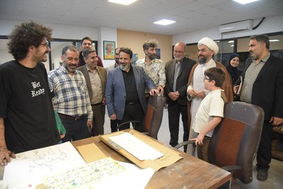 هنرمندان در رویداد هنری ایران سرای من مشهد