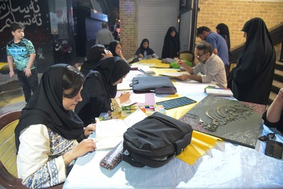 هنرمندان در رویداد هنری ایران سرای من مشهد
